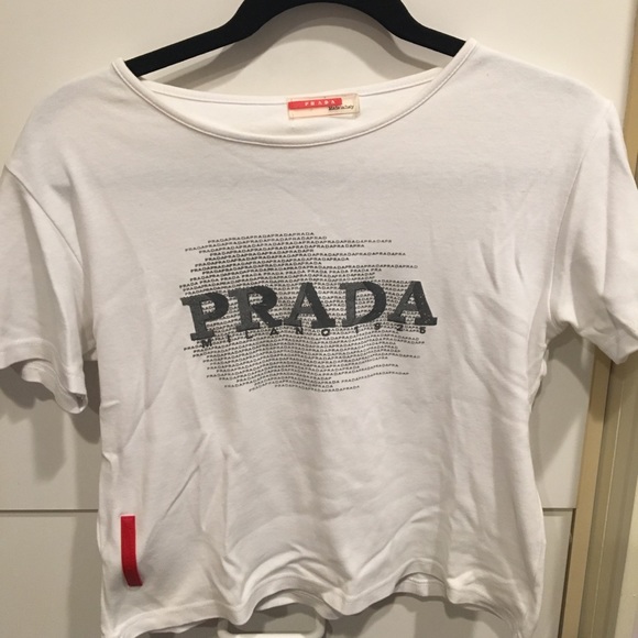 prada graphic t shirt